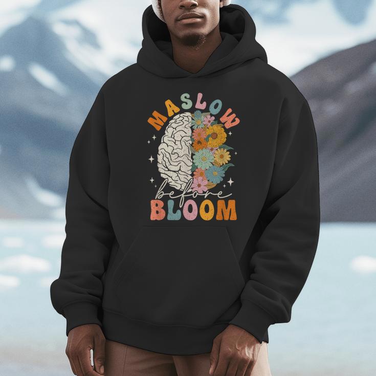 Psychologist Maslow Before Bloom Sped Teacher Classroom Men Hoodie, funny design