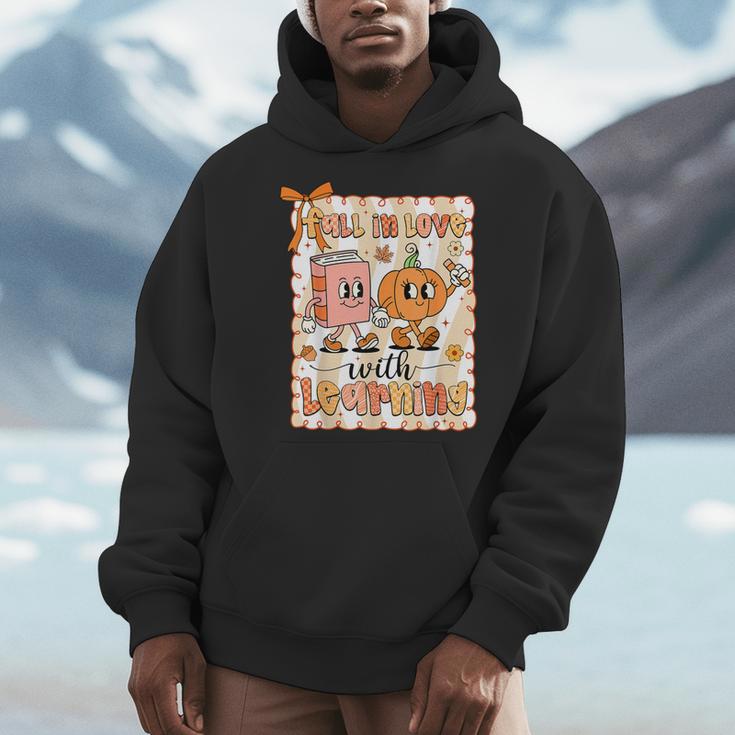 Pumpkin Teacher Preppy Fall In Love With Learning Autumn Men Hoodie, funny design Pumpkin Teacher Preppy Fall In Love With Learning Autumn Men Hoodie, funny design