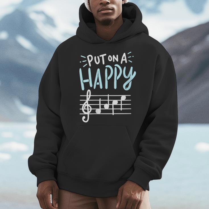 Put On A Happy Face Music Music Teacher Men Hoodie, funny design Put On A Happy Face Music Music Teacher Men Hoodie, funny design