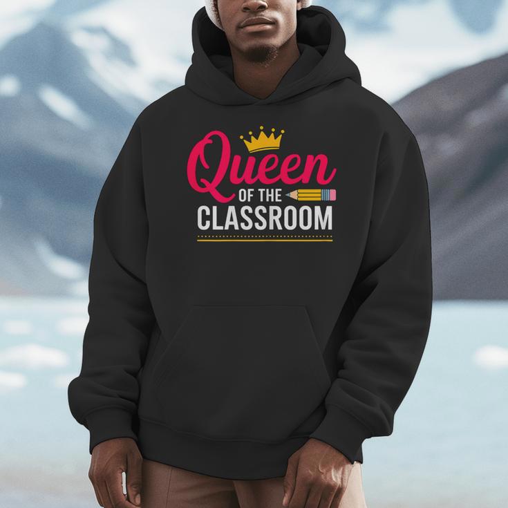 Queen Of The Classroom Teacher Men Hoodie, funny design