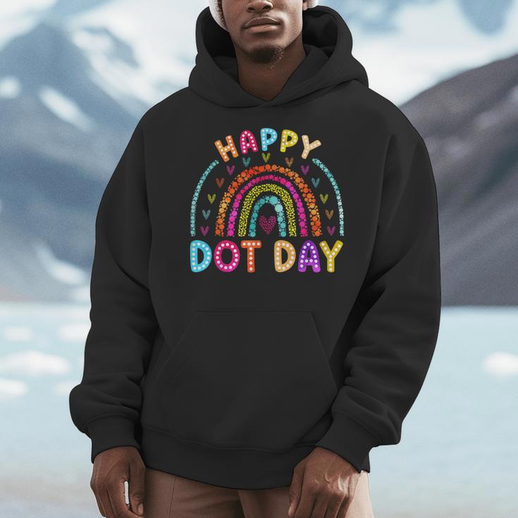 Rainbow Happy Dot Day Shirts Teacher Kids September 15th Men Hoodie, funny design Rainbow Happy Dot Day Shirts Teacher Kids September 15th Men Hoodie, funny design