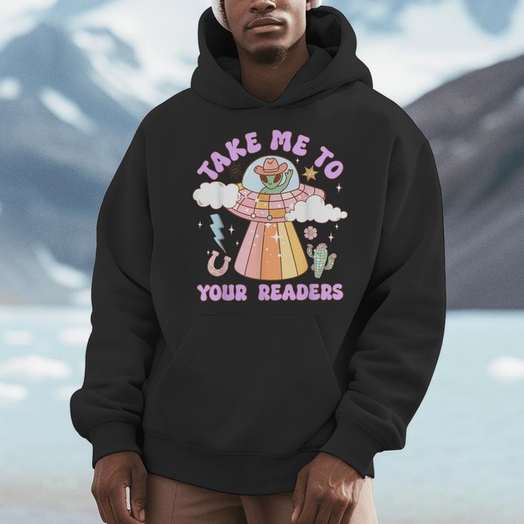Take Me To Your Readers Alien Teacher Halloween Literacy Men Hoodie, funny design Take Me To Your Readers Alien Teacher Halloween Literacy Men Hoodie, funny design