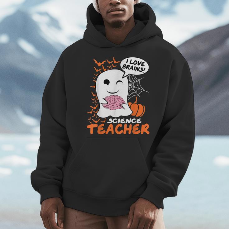 Science Teacher Cute Ghost Halloween Teacher Men Women Men Hoodie, Science Teacher Gifts, funny design