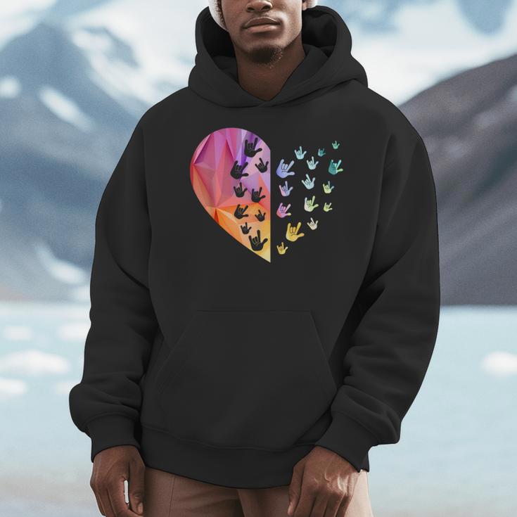 Sign Language Heart ASL For Deaf Teacher Men Hoodie, funny design Sign Language Heart ASL For Deaf Teacher Men Hoodie, funny design