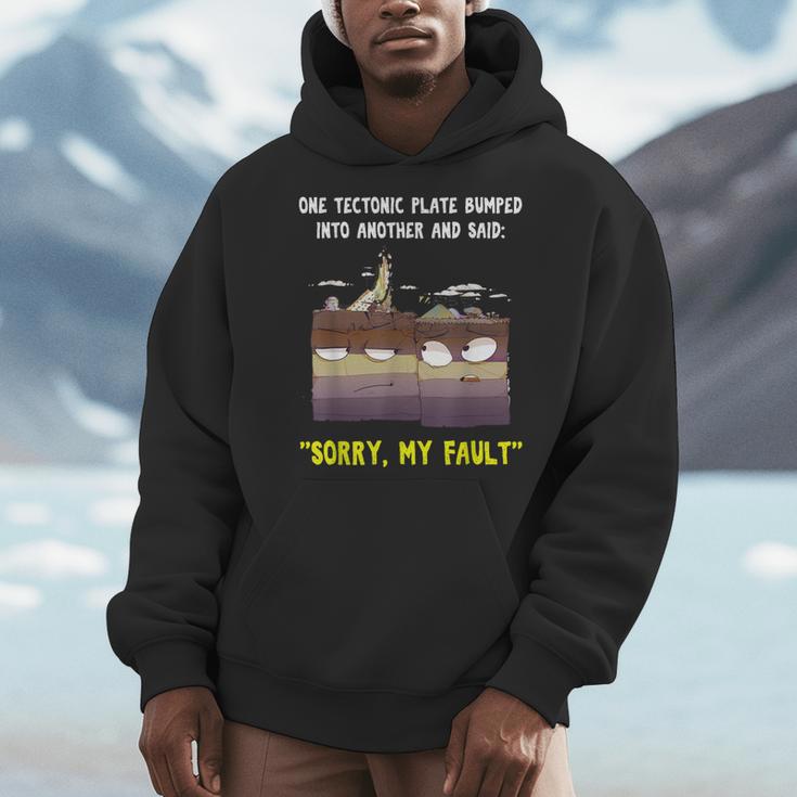 Sorry My Fault Earthquake Tectonic Plate Science Teacher Pun Men Hoodie, Science Teacher Gifts, funny design Sorry My Fault Earthquake Tectonic Plate Science Teacher Pun Men Hoodie, Science Teacher Gifts, funny design