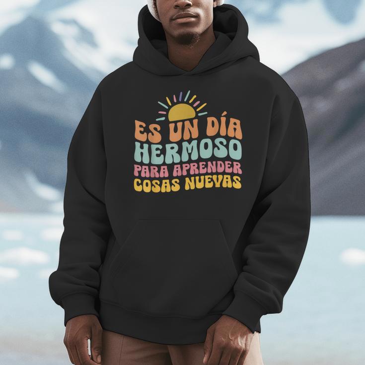 Spanish Multilingual Teacher Dual Languages Bilingual Men Hoodie, funny design