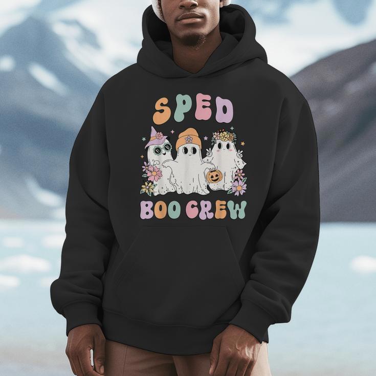 SPED Boo Crew Halloween Floral Ghost Special Ed SPED Teacher For Men Women Kids Men Hoodie, funny design SPED Boo Crew Halloween Floral Ghost Special Ed SPED Teacher For Men Women Kids Men Hoodie, funny design