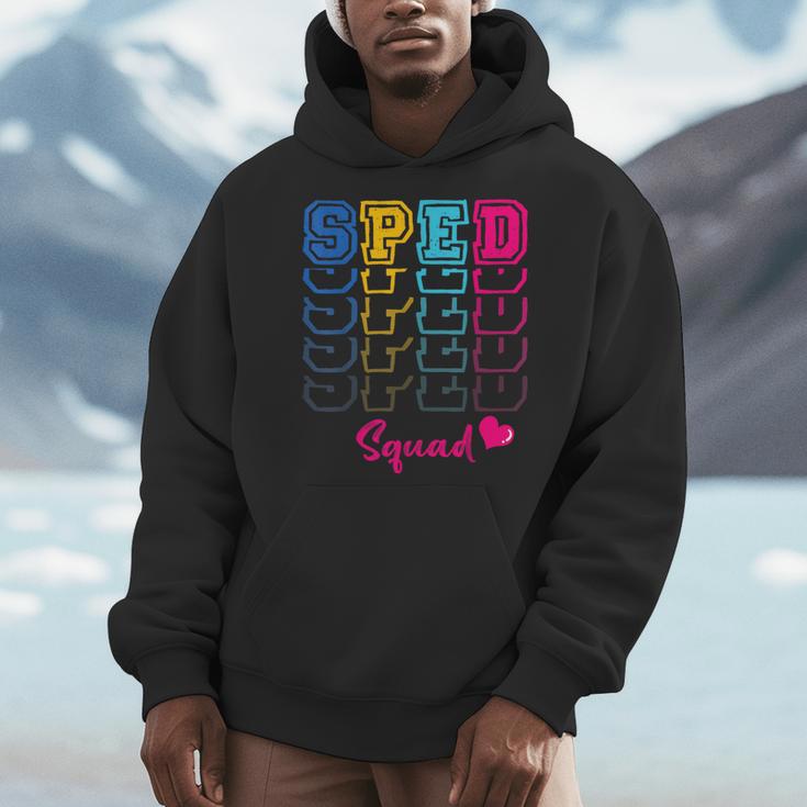 SPED Squad Proud Special Education Para Teacher Colorful Men Hoodie, funny design SPED Squad Proud Special Education Para Teacher Colorful Men Hoodie, funny design