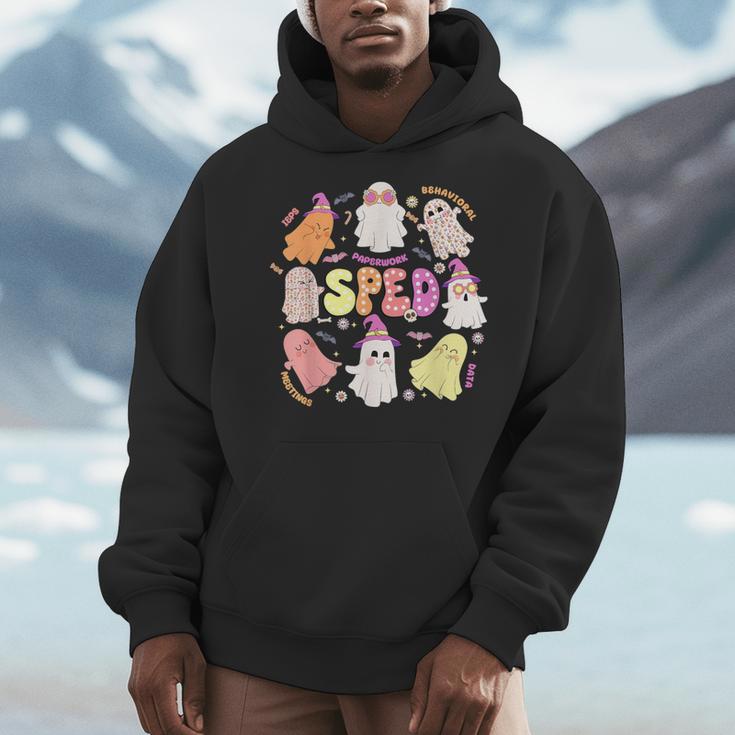 SPED Teacher Halloween Spooky Special Education Team Men Women Kids Men Hoodie, funny design SPED Teacher Halloween Spooky Special Education Team Men Women Kids Men Hoodie, funny design