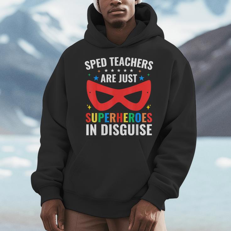 SPED Teacher Are Just Superheroes Disguise Special Education Men Hoodie, funny design SPED Teacher Are Just Superheroes Disguise Special Education Men Hoodie, funny design