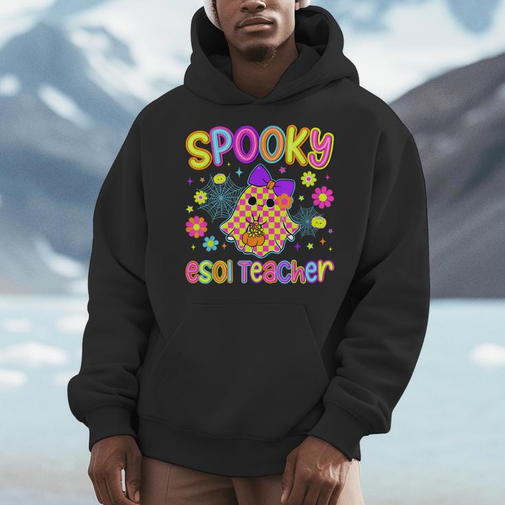 Spooky ESOL Teacher Halloween ESOL Teaching Coquette Men Hoodie, funny design Spooky ESOL Teacher Halloween ESOL Teaching Coquette Men Hoodie, funny design