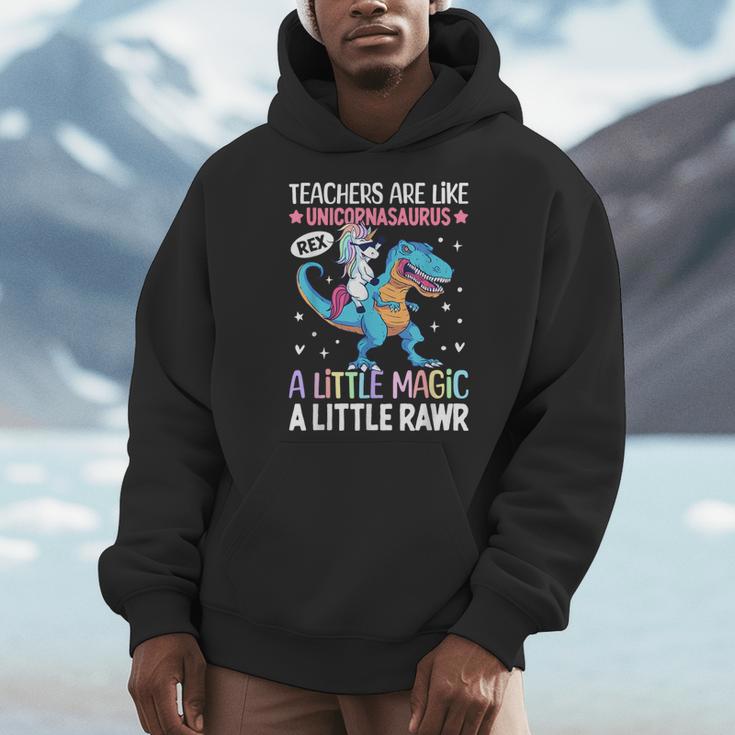 T Rex Dinosaur Unicorn Teachers Are Like Unicornasaurus Rex Men Hoodie, funny design T Rex Dinosaur Unicorn Teachers Are Like Unicornasaurus Rex Men Hoodie, funny design