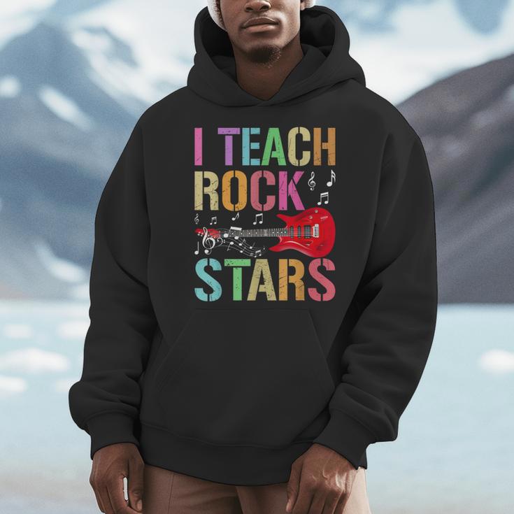 I Teach Rockstars Band Vibes Teacher Rocks My Music Teaching Men Hoodie, funny design I Teach Rockstars Band Vibes Teacher Rocks My Music Teaching Men Hoodie, funny design