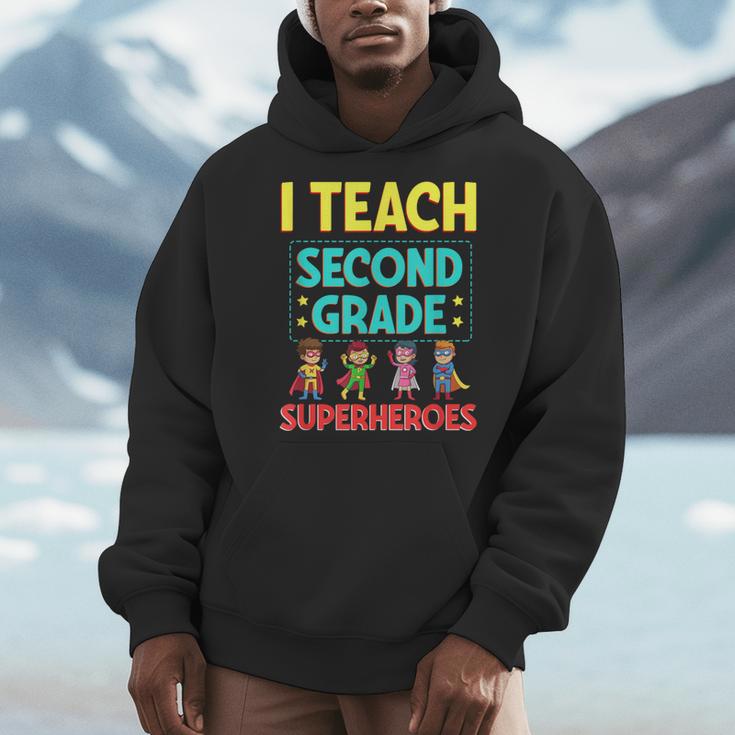 I Teach Second Grade Superheroes Teacher Superhero Men Hoodie, funny design I Teach Second Grade Superheroes Teacher Superhero Men Hoodie, funny design