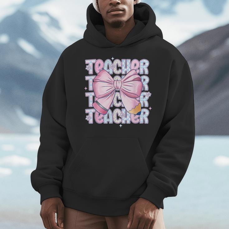 Teacher Bow Pencil Flowers Teacher Back To School Men Hoodie, funny design Teacher Bow Pencil Flowers Teacher Back To School Men Hoodie, funny design