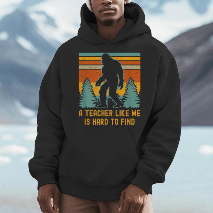 A Teacher Like Me Is Hard To Find Bigfoot Teacher Men Hoodie, funny design