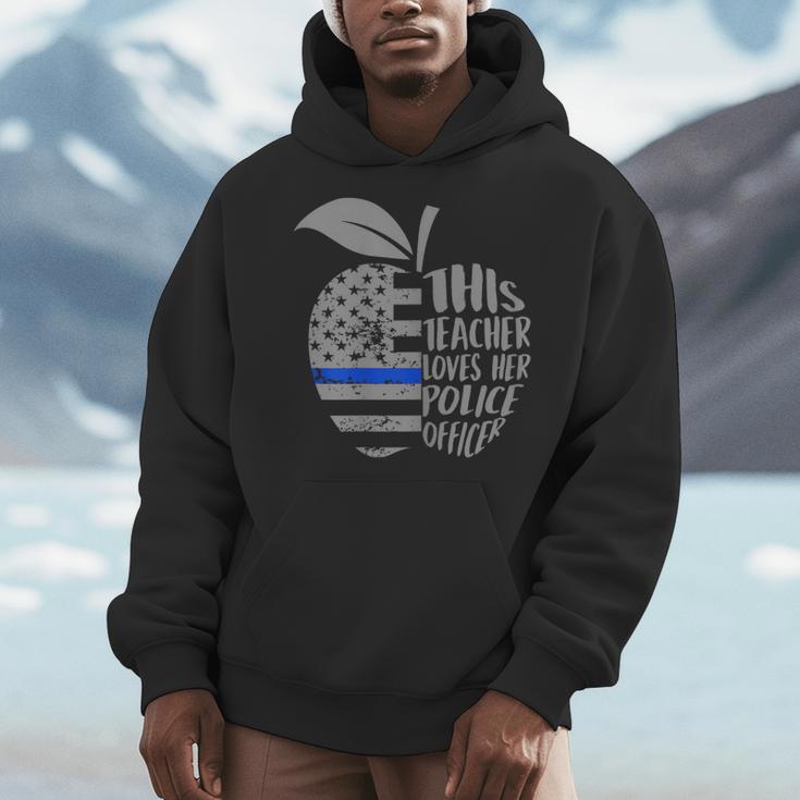 This Teacher Loves Her Police Officer Wife Saying Men Hoodie, funny design This Teacher Loves Her Police Officer Wife Saying Men Hoodie, funny design