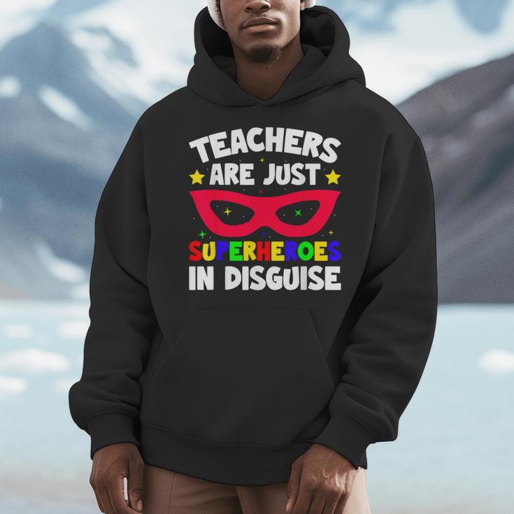 Teachers Are Just Superheroes In Disguise School Men Hoodie, funny design Teachers Are Just Superheroes In Disguise School Men Hoodie, funny design