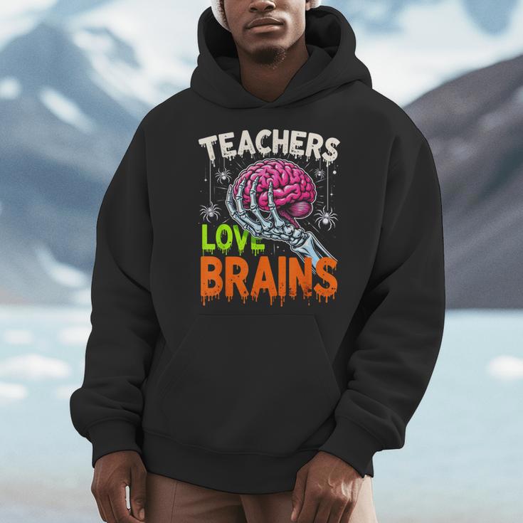 Teachers Love Brains Halloween 2025 Skeleton Costume Men Hoodie, funny design Teachers Love Brains Halloween 2025 Skeleton Costume Men Hoodie, funny design