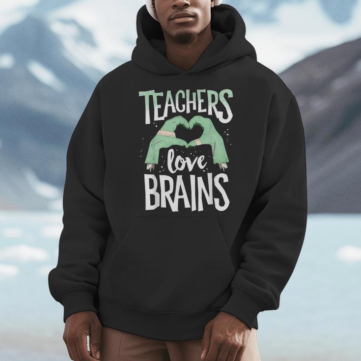 Teachers Love Brains Halloween Costume Trick Treat Zombie Men Hoodie, funny design Teachers Love Brains Halloween Costume Trick Treat Zombie Men Hoodie, funny design