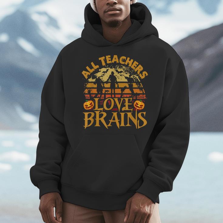 All Teachers Love Brains School Halloween Costume Men Hoodie, funny design All Teachers Love Brains School Halloween Costume Men Hoodie, funny design