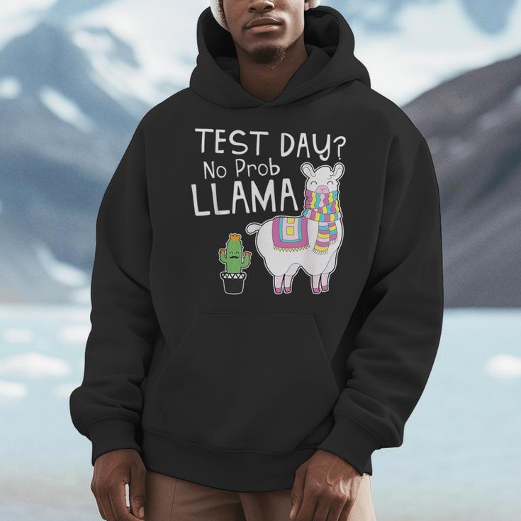 Teachers Testing Day Test Day No Prob Llama Teacher Men Hoodie, funny design Teachers Testing Day Test Day No Prob Llama Teacher Men Hoodie, funny design
