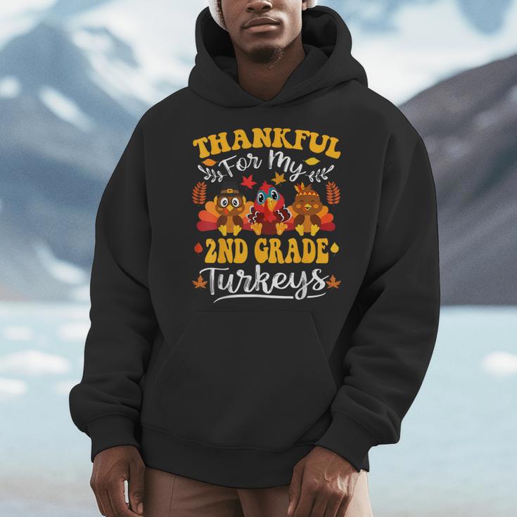 Thankful For My 2nd Grade Turkeys Thanksgiving Teacher Fall Men Hoodie, 2nd Grade Teacher Gifts, funny design Thankful For My 2nd Grade Turkeys Thanksgiving Teacher Fall Men Hoodie, 2nd Grade Teacher Gifts, funny design