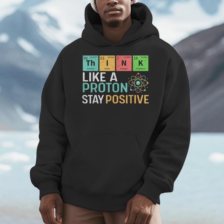 Think Like A Proton Stay Positive Science Teacher Men Hoodie, Science Teacher Gifts, funny design Think Like A Proton Stay Positive Science Teacher Men Hoodie, Science Teacher Gifts, funny design