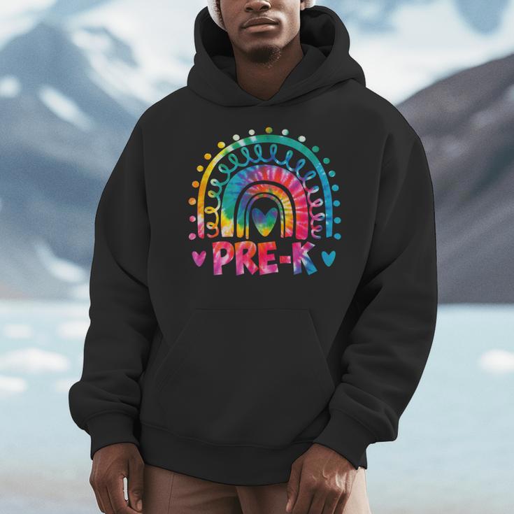 Tie Dye Prek Teacher Rainbow Preschool Back To School Girl Men Hoodie, funny design Tie Dye Prek Teacher Rainbow Preschool Back To School Girl Men Hoodie, funny design