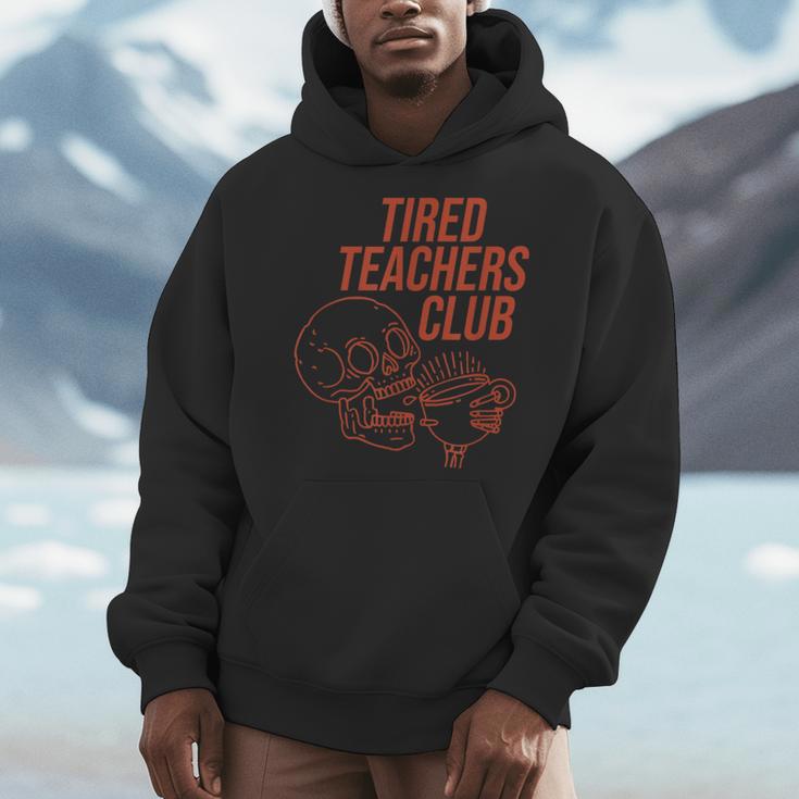 Tired Teachers Club Men Hoodie, funny design Tired Teachers Club Men Hoodie, funny design
