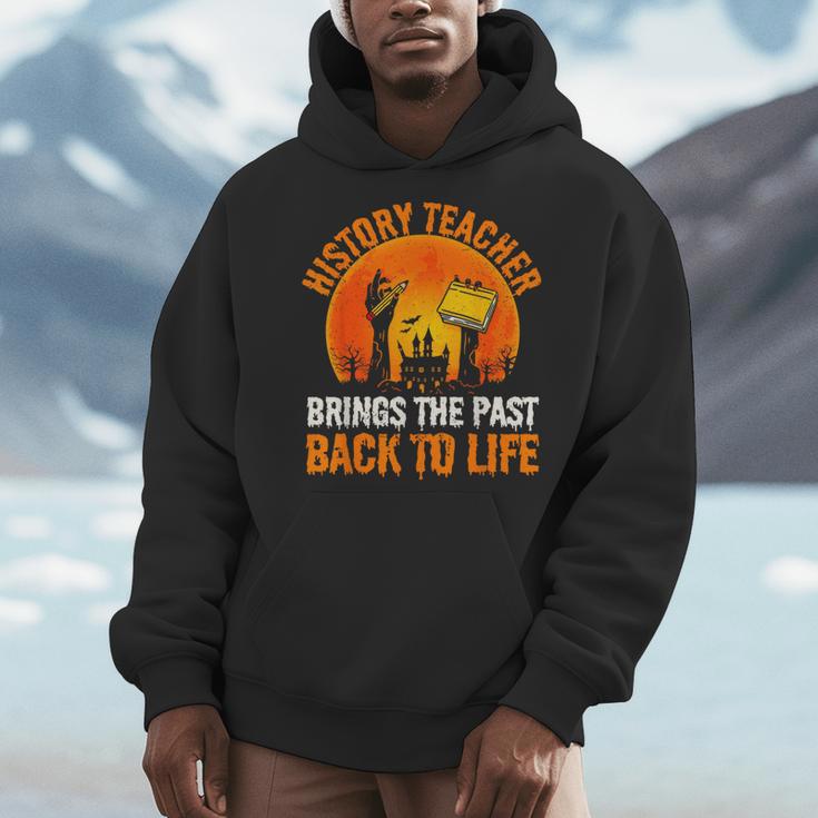 History Teacher Brings Past Back To Life Halloween Zombie Men Hoodie, History Teacher Gifts, funny design History Teacher Brings Past Back To Life Halloween Zombie Men Hoodie, History Teacher Gifts, funny design