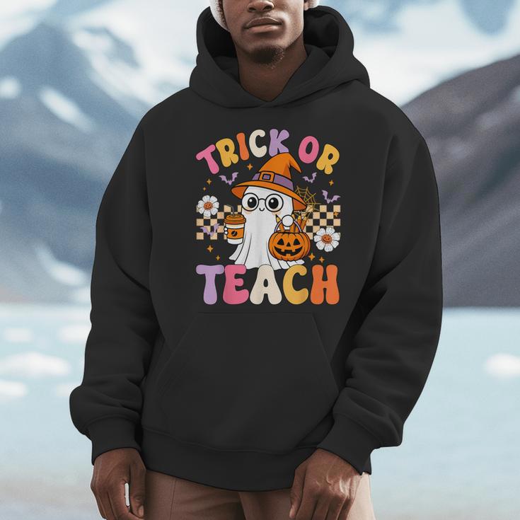 Trick Or Teach Cute Ghost Coffee Pumpkins Halloween Teacher Men Hoodie, funny design Trick Or Teach Cute Ghost Coffee Pumpkins Halloween Teacher Men Hoodie, funny design