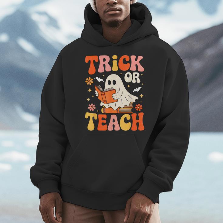 Trick Or Teach Halloween Shirt For Teacher Kids Floral Ghost Men Hoodie, funny design Trick Or Teach Halloween Shirt For Teacher Kids Floral Ghost Men Hoodie, funny design