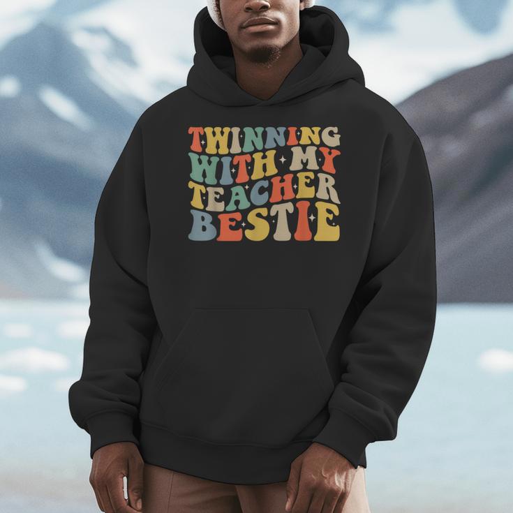 Twin Day Friends Teacher Twinning With My Bestie Matching Men Hoodie, Friend Gifts, funny design Twin Day Friends Teacher Twinning With My Bestie Matching Men Hoodie, Friend Gifts, funny design