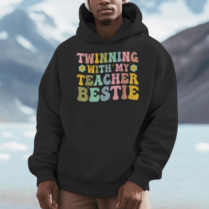 Twinning With My Teacher Bestie Twin Day Matching Teachers For Men Women Girls Kids Men Hoodie, funny design