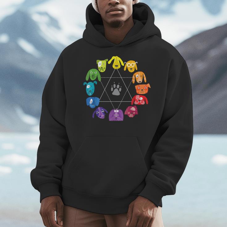 Unique For Artists By ADS Color Wheel Educational Art Teacher Dog Themed Artist Small Men Hoodie, funny design Unique For Artists By ADS Color Wheel Educational Art Teacher Dog Themed Artist Small Men Hoodie, funny design