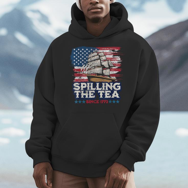 US History Teacher Boston Spilling The Tea Since 1773 Men Hoodie, History Teacher Gifts, funny design