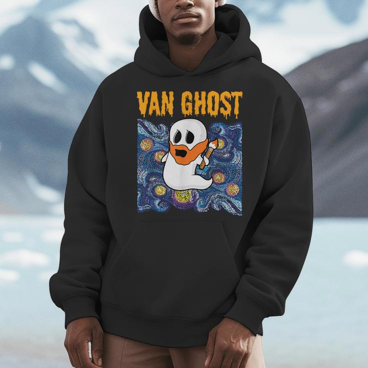Van Ghost Art Teacher Halloween Van Gogh Starry Night Men Hoodie, funny design Van Ghost Art Teacher Halloween Van Gogh Starry Night Men Hoodie, funny design