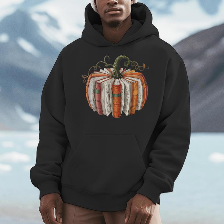 Vintage Book Pumpkin Autumn Fall Librarians Bookworm Teacher Men Hoodie, funny design Vintage Book Pumpkin Autumn Fall Librarians Bookworm Teacher Men Hoodie, funny design