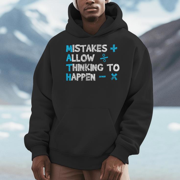 Vintage Math Teacher Saying Men Hoodie, funny design