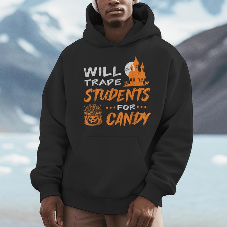 Will Trade Students For Candy Halloween Costume Teacher Men Hoodie, funny design Will Trade Students For Candy Halloween Costume Teacher Men Hoodie, funny design