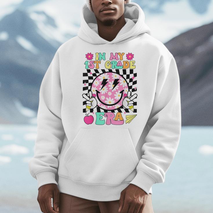 In My 1st Grade Era Smile Face Back To School Teacher Kid Men Hoodie, funny design In My 1st Grade Era Smile Face Back To School Teacher Kid Men Hoodie, funny design
