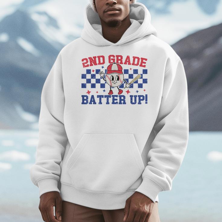 2nd Grade Batter Up Back To School Baseball Teacher Kids Men Hoodie, 2nd Grade Teacher Gifts, funny design 2nd Grade Batter Up Back To School Baseball Teacher Kids Men Hoodie, 2nd Grade Teacher Gifts, funny design