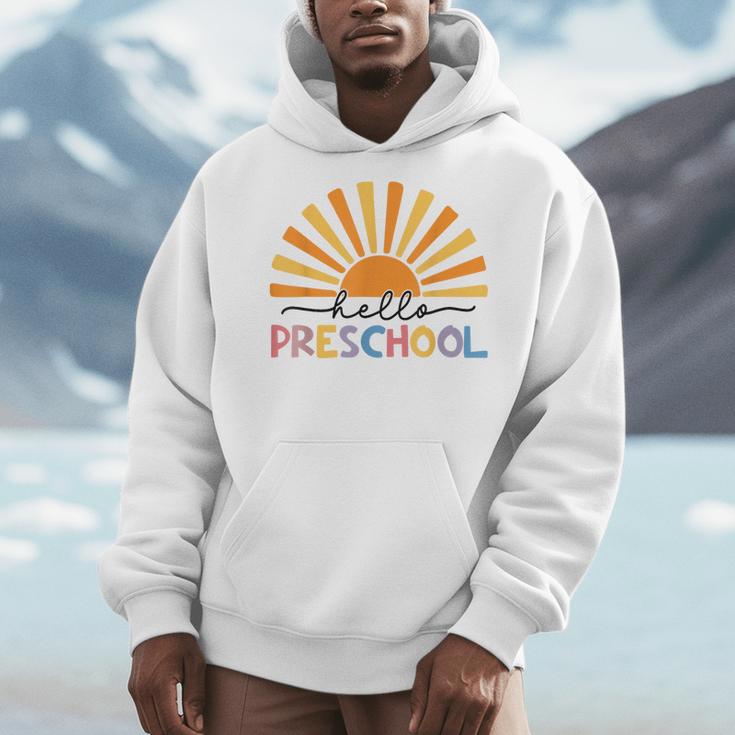Back To School Hello Preschool For Kids Teacher Women Men Hoodie, funny design Back To School Hello Preschool For Kids Teacher Women Men Hoodie, funny design