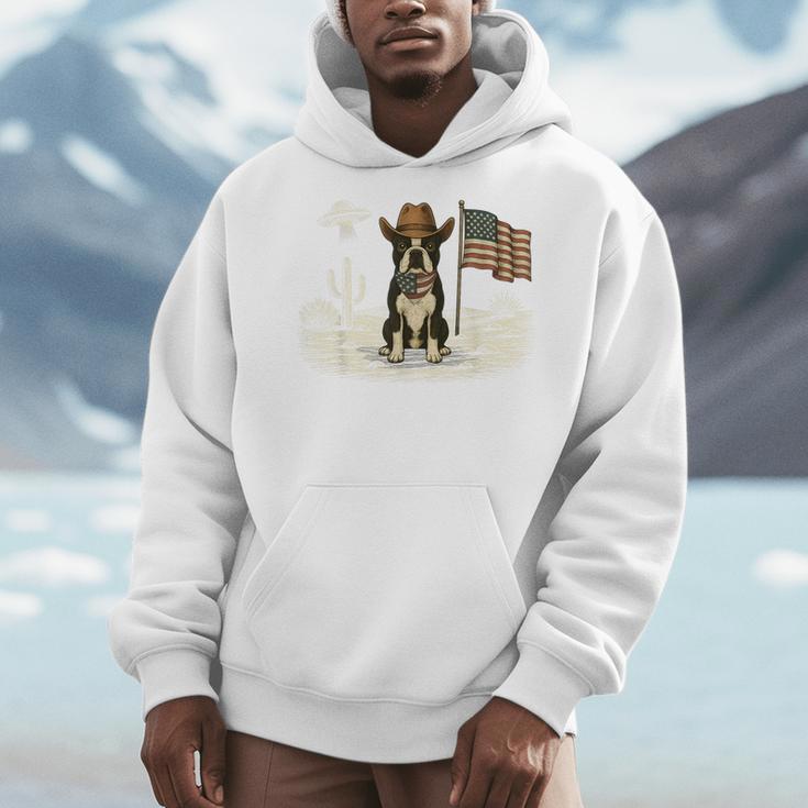 Boston Terrier 4th Of July US American Flag Dog Patriotic Men Hoodie, Patriotic Boston Terrier Gifts, American Boston Terrier Gifts, Boston Terrier 4th Of July Gifts, funny design