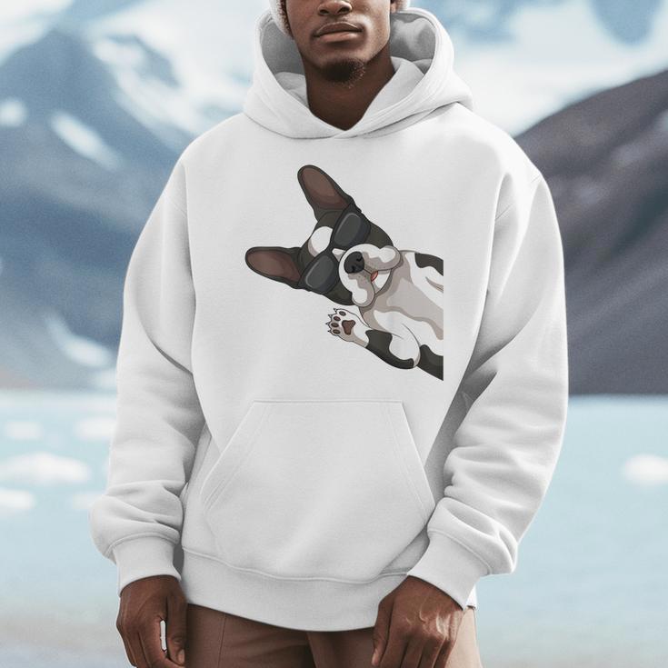 Boston Terrier Bostie Dog Kids Men Men Hoodie, funny design
