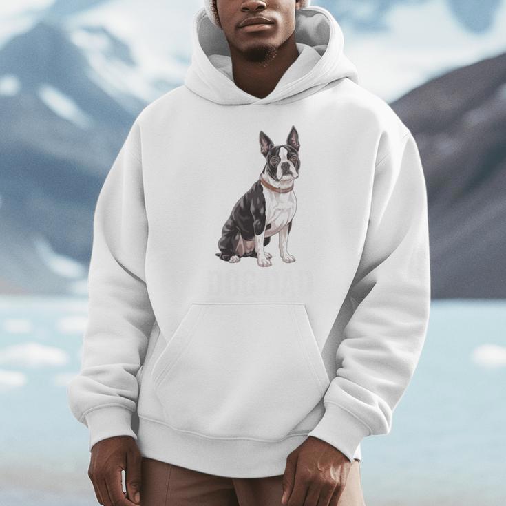 Boston Terrier Dog Dad Boston Terrier Dog Lovers Men Hoodie, Couple Gifts, Boston Terrier Dad Gifts, funny design