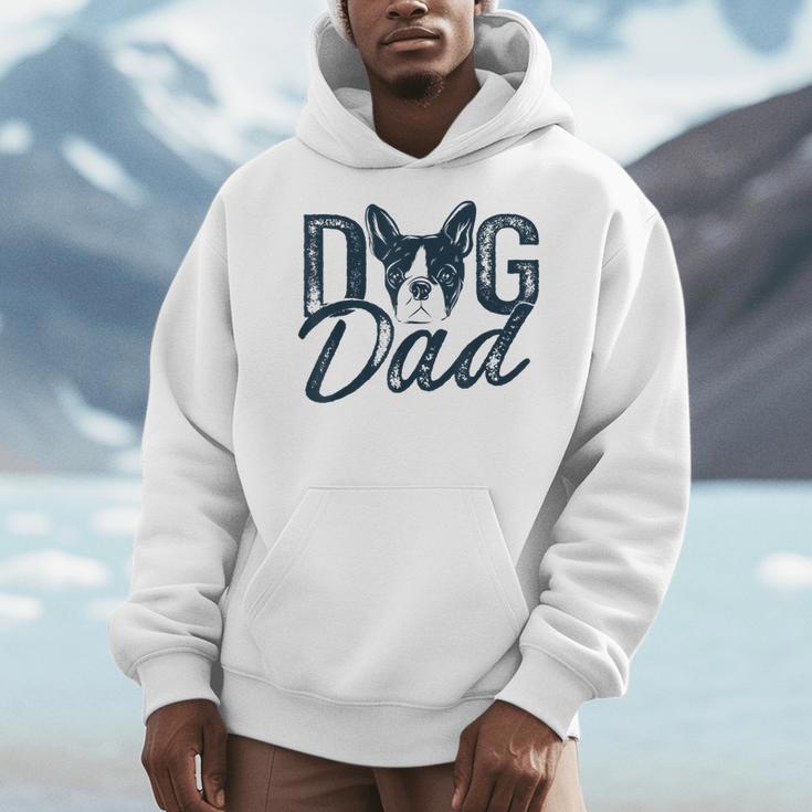 Boston Terrier Dog Dad Men Hoodie, Couple Gifts, Boston Terrier Dad Gifts, funny design