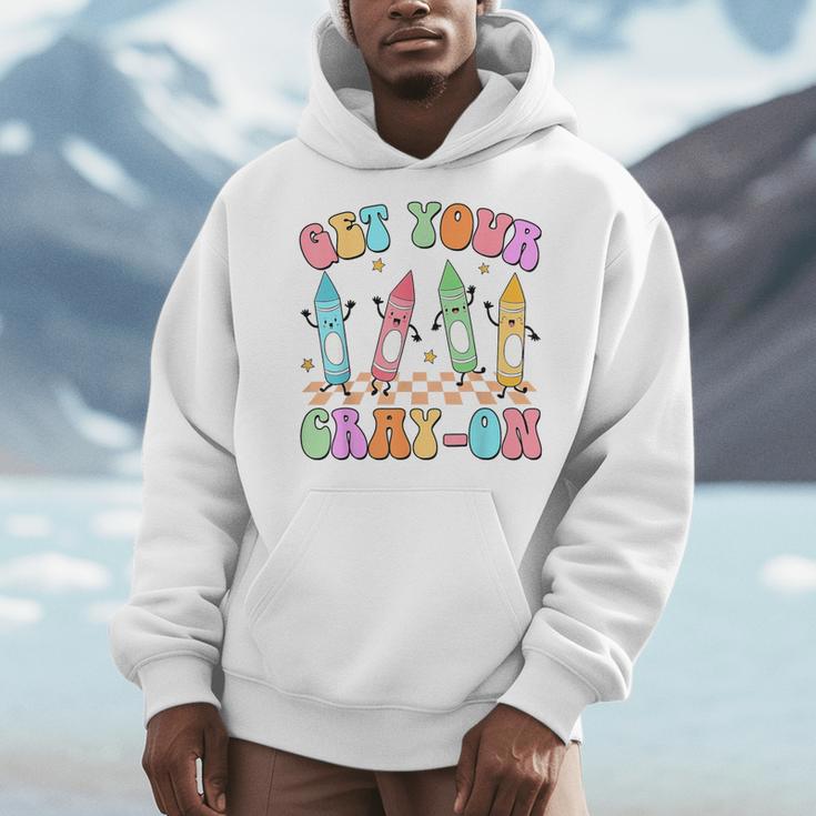 Get Your Cray-On Preschool Teacher Kindergarten Teacher Men Hoodie, funny design Get Your Cray-On Preschool Teacher Kindergarten Teacher Men Hoodie, funny design