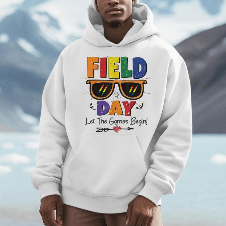 Field Day 2025 Let The Games Begin Kids Boys Girls Teachers Men Hoodie, funny design